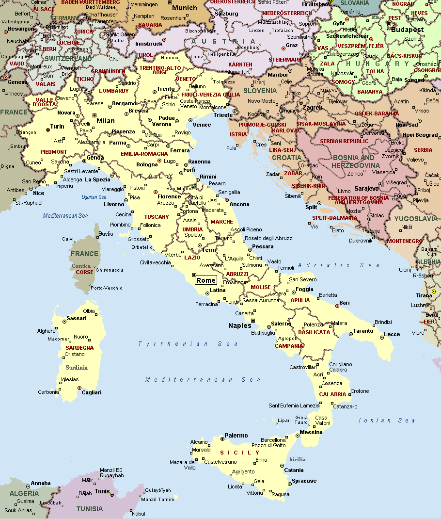 Piacenza map